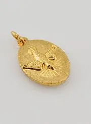 Medaille mit Gedrehtem Rand 25mm – Heiliger Christophorus
