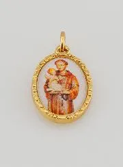 Medaille mit Gedrehtem Rand 25mm – Heiliger Antonius