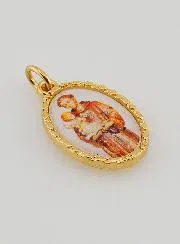 Medaille mit Gedrehtem Rand 25mm – Heiliger Antonius