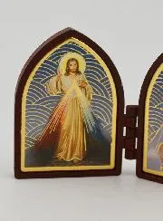 Diptychon Mini Ikone – Jesus und Wundertätige Madonna