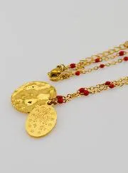 Religiöse Kette mit Perlen und Wundertätige Medaille
