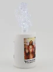 LED-Kirchenkerze Heiliges Herz Jesu – 60 Tage