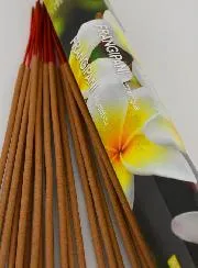 Räucherstäbchen Frangipani 30g – Ohne Kohle