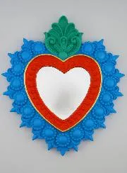 Bunter Ex Voto Wandspiegel – 24cm
