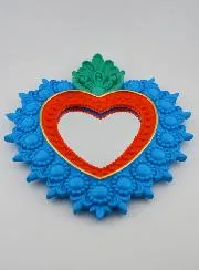 Bunter Ex Voto Wandspiegel – 24cm