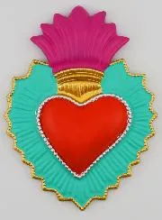 Bunte Ex-Voto Wanddekoration – 13 cm