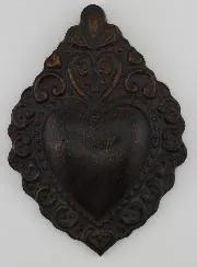 Ex Voto Wanddekoration Schwarz und Bronze – 15cm