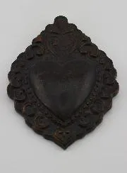 Ex Voto Wanddekoration Schwarz und Bronze – 15cm