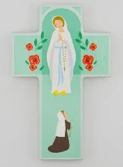 Holzkreuz – Mutter Gottes von Lourdes