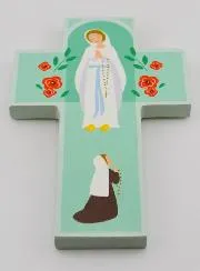 Holzkreuz – Mutter Gottes von Lourdes