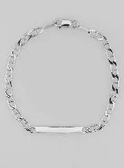 Taufarmband aus Rhodiniertem Silber – 18cm