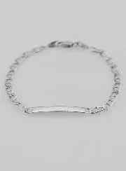 Taufarmband aus Rhodiniertem Silber – 18cm