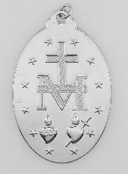Silberfarbene Wundertätige Medaille – 28mm