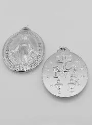 Silberfarbene Wundertätige Medaille – 28mm