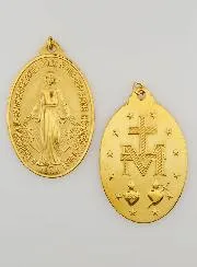 Goldfarbene Wunderbare Medaille – 28mm