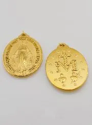 Wunderbare Medaille aus Goldfarbenem Edelstahl – 40 mm