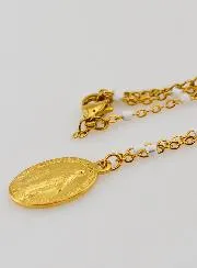 Kette mit Perlen Wundertätige Medaille – Weiß