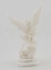 Alabaster-Figur des Heiligen Michael – 12cm
