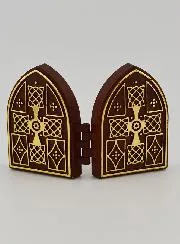 Mini Diptychon Ikone – Madonna von Lourdes und Wunderbare Gottesmutter