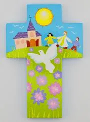 Firmungsgeschenk – Kinderkreuz Priester und Heiliger Geist
