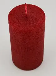 Moderne Weihnachtskerze – Karmin Rot
