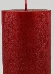 Moderne Weihnachtskerze – Karmin Rot
