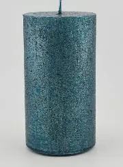 Moderne Weihnachtskerze – Blaugrün