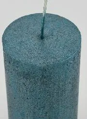 Moderne Weihnachtskerze – Blaugrün