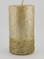 Dekorationskerze mit Relief – Champagner