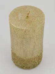 Dekorationskerze mit Relief – Champagner