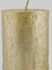 Dekorationskerze mit Relief – Champagner