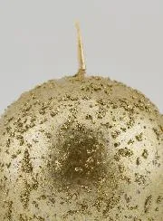Dekokerze Glitzernde Kugel – Champagner