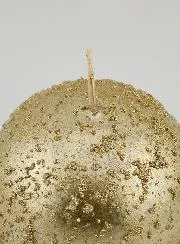 Dekokerze Glitzernde Kugel – Champagner