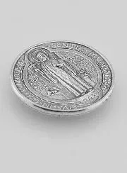 Selbstklebende Plakette mit dem Heiligen Benedikt – 33mm