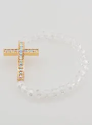 Armband mit Kreuz und Brillanten
