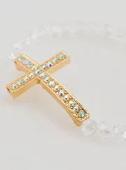Armband mit Kreuz und Brillanten