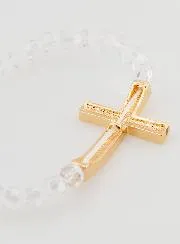 Armband mit Kreuz und Brillanten