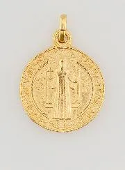 Vergoldete Benedikt-Medaille – 18mm