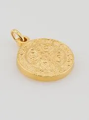 Vergoldete Benedikt-Medaille – 18mm