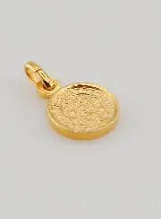 Vergoldete Medaille des Heiligen Benedikt – 10mm