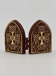 Mini Diptychon Ikone – Heiligstes Herz Jesu und Heilige Theresa