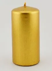 Metallic Weihnachtskerze – Gold
