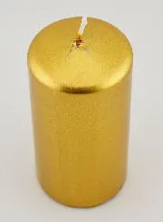 Metallic Weihnachtskerze – Gold