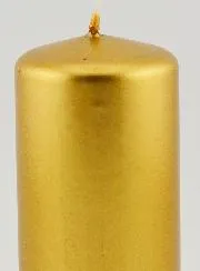 Metallic Weihnachtskerze – Gold