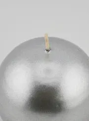 Runde Dekokerze 8cm – Silber