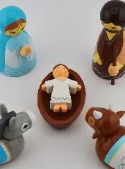 Weihnachtskrippe für Kinder – Blaue Maria