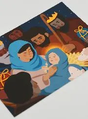 Religiöse Karte Weihnachten – 10 x 15 cm