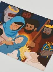 Religiöse Karte Weihnachten – 10 x 15 cm