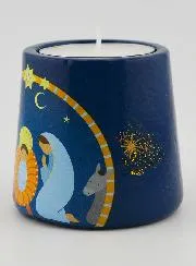 Kerzenhalter Weihnachtskrippe 5cm