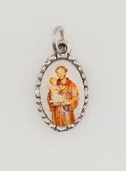 Medaille mit Gedrehtem Rand 15mm – Heiliger Benedikt
